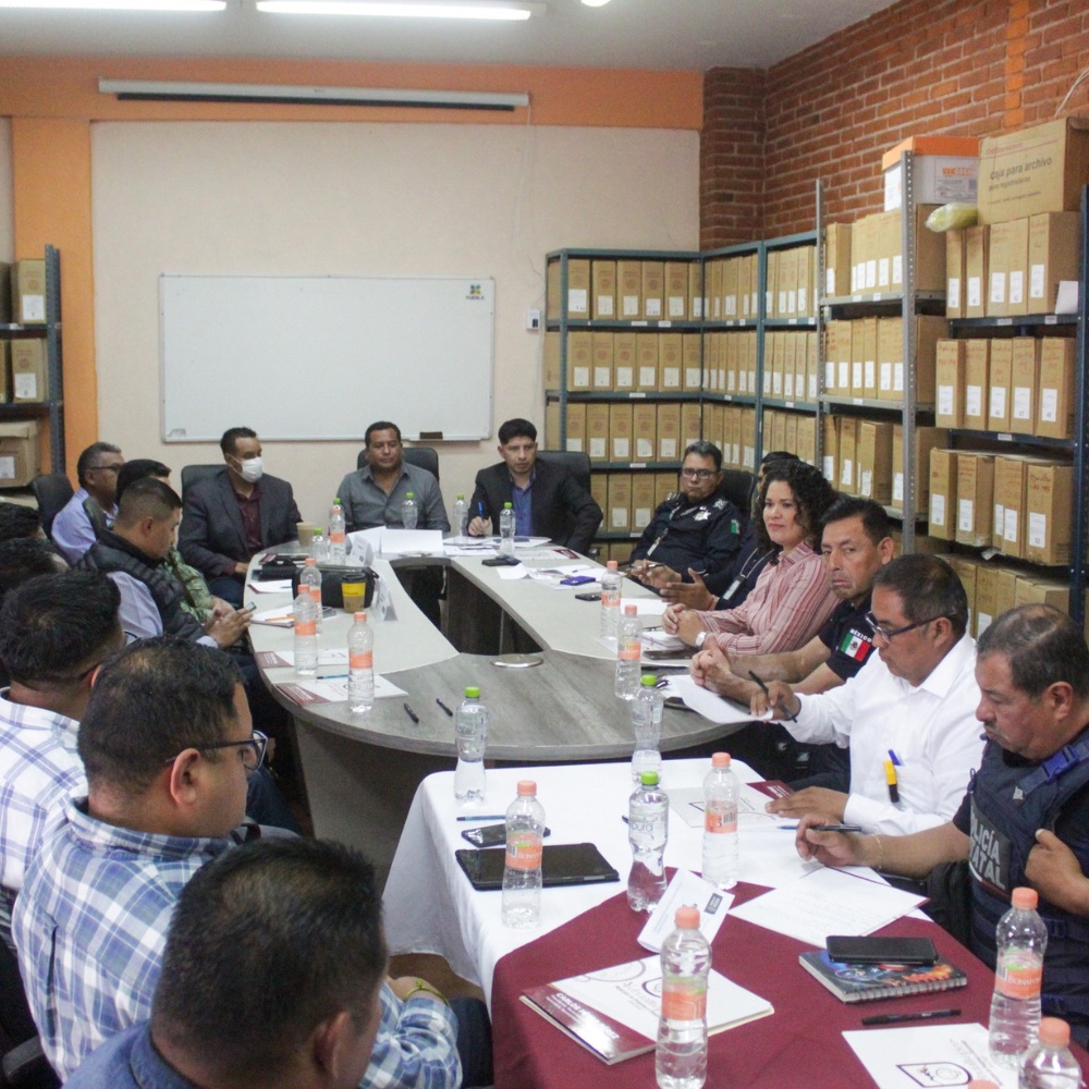 Reunión de trabajo sobre seguridad municipal